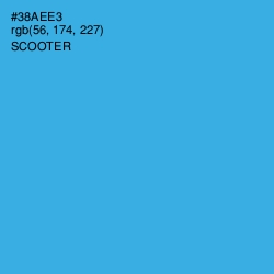 #38AEE3 - Scooter Color Image