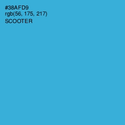 #38AFD9 - Scooter Color Image