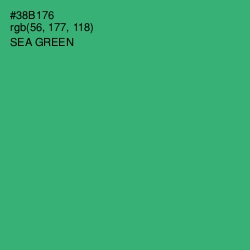 #38B176 - Sea Green Color Image