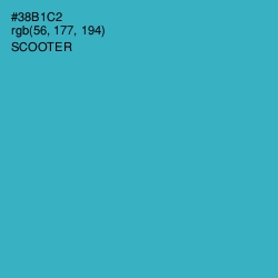 #38B1C2 - Scooter Color Image