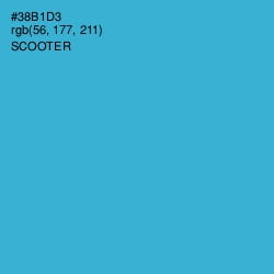 #38B1D3 - Scooter Color Image