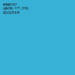 #38B1D7 - Scooter Color Image