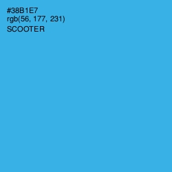 #38B1E7 - Scooter Color Image