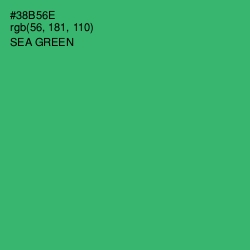 #38B56E - Sea Green Color Image
