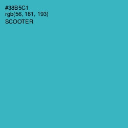 #38B5C1 - Scooter Color Image
