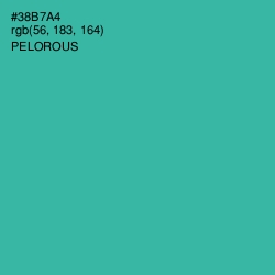 #38B7A4 - Pelorous Color Image