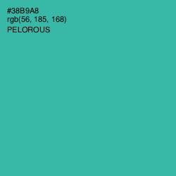 #38B9A8 - Pelorous Color Image