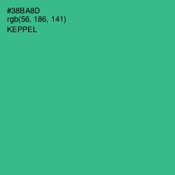 #38BA8D - Keppel Color Image