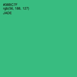 #38BC7F - Jade Color Image
