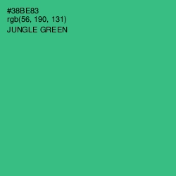 #38BE83 - Jungle Green Color Image