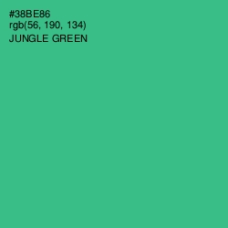 #38BE86 - Jungle Green Color Image