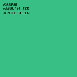 #38BF85 - Jungle Green Color Image