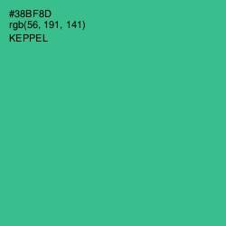 #38BF8D - Keppel Color Image