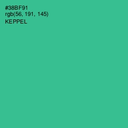 #38BF91 - Keppel Color Image