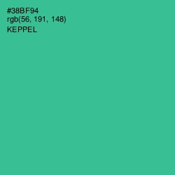 #38BF94 - Keppel Color Image