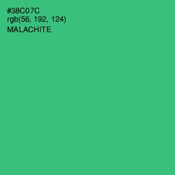 #38C07C - Malachite Color Image