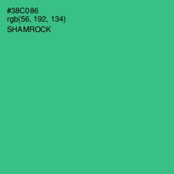 #38C086 - Shamrock Color Image
