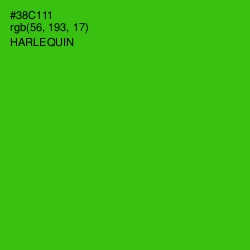 #38C111 - Harlequin Color Image