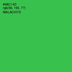 #38C14D - Malachite Color Image