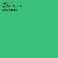 #38C177 - Malachite Color Image