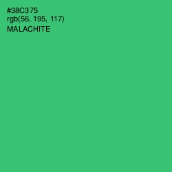 #38C375 - Malachite Color Image