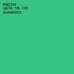 #38C384 - Shamrock Color Image