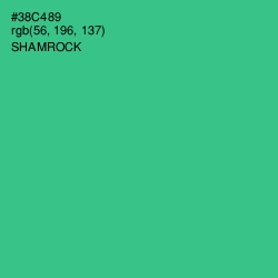 #38C489 - Shamrock Color Image