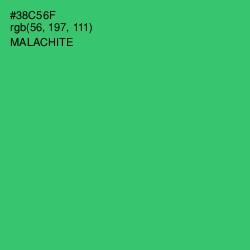 #38C56F - Malachite Color Image