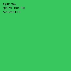 #38C75E - Malachite Color Image