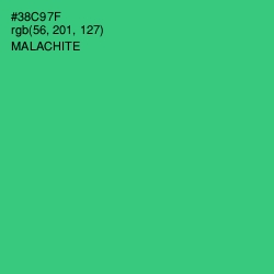 #38C97F - Malachite Color Image