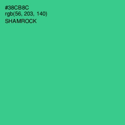 #38CB8C - Shamrock Color Image