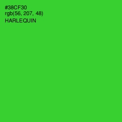 #38CF30 - Harlequin Color Image