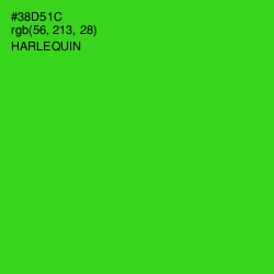 #38D51C - Harlequin Color Image