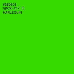 #38D903 - Harlequin Color Image