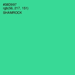 #38D997 - Shamrock Color Image