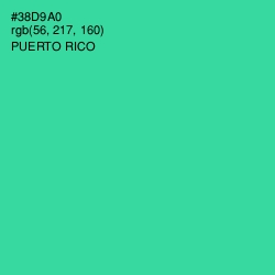 #38D9A0 - Puerto Rico Color Image