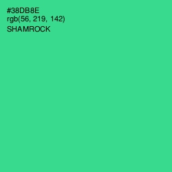 #38DB8E - Shamrock Color Image