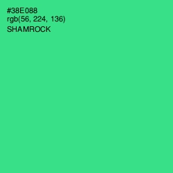 #38E088 - Shamrock Color Image