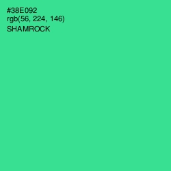 #38E092 - Shamrock Color Image