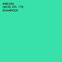 #38E0AA - Shamrock Color Image