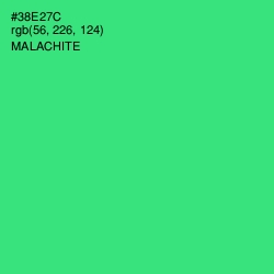 #38E27C - Malachite Color Image