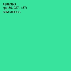 #38E39D - Shamrock Color Image
