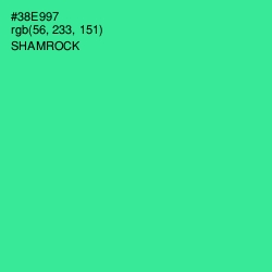 #38E997 - Shamrock Color Image