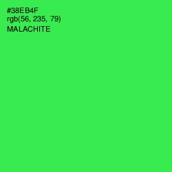 #38EB4F - Malachite Color Image