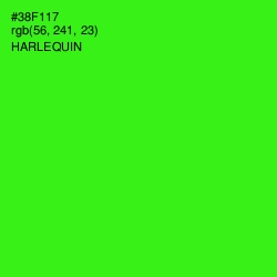 #38F117 - Harlequin Color Image