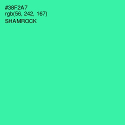 #38F2A7 - Shamrock Color Image