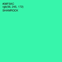 #38F5AC - Shamrock Color Image