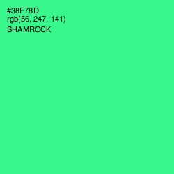 #38F78D - Shamrock Color Image