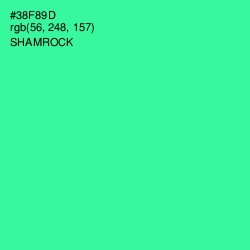 #38F89D - Shamrock Color Image