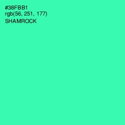 #38FBB1 - Shamrock Color Image